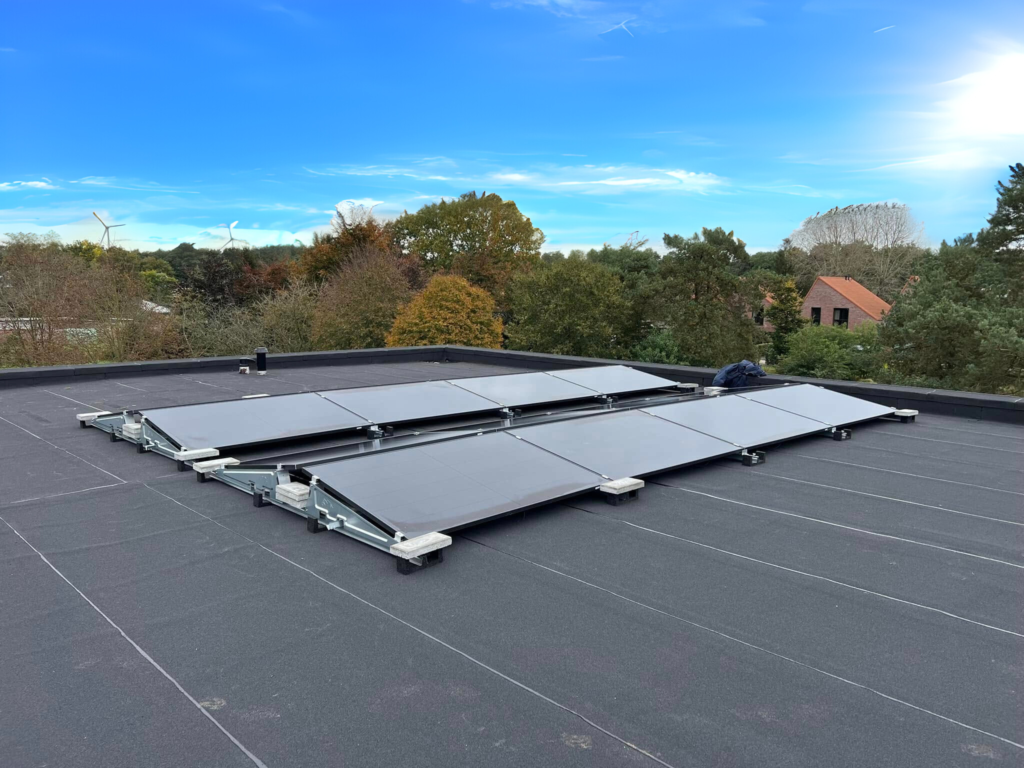 zonnepanelen met zon
